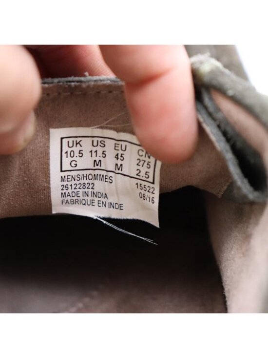 Clarks Wallabees Men\'s Size 11.5 Olive Green Suede Chukka Ankle Boots 15522 main image 4